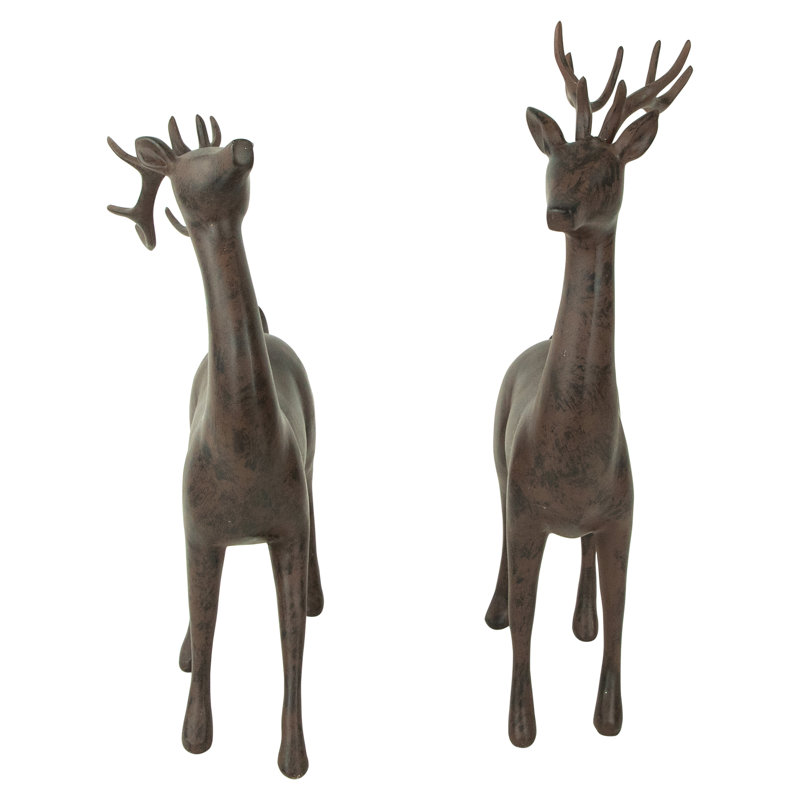 Northlight Seasonal 2 Piece Deer Christmas Decoration Accent Set